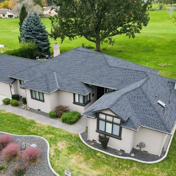 King Roofing - Canyon lakes golf course home revitalized via GAF Timberline HDZ shingles. - Roofing Near Me - Richland, Washington