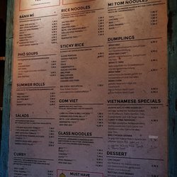 Bami House - Speisekarte