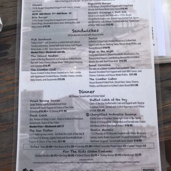 Beachcomber Restaurant - Menu - Seafood Near Me - Saint Augustine, Florida Beachcomber Restaurant - Menu - Seafood Near Me - Saint Augustine, Florida