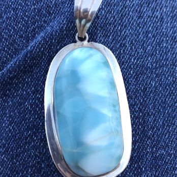 Earth and Fire Art Gallery - Larimar pendant - Art Galleries Near Me Earth and Fire Art Gallery - Larimar pendant - Art Galleries Near Me