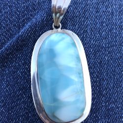Earth and Fire Art Gallery - Larimar pendant
