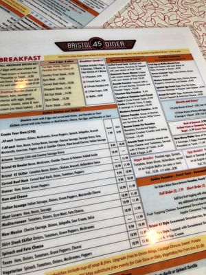 Menu photo 6 Bristol 45 Diner Bristol, WI