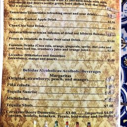 Drink Menu Drink Menu