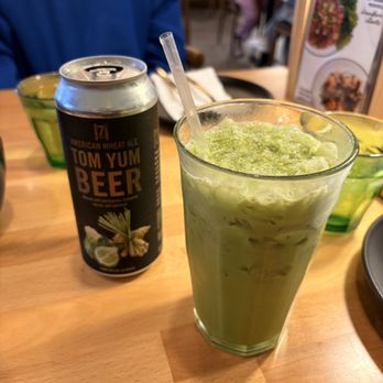 Manaao - Tom Yum Beer, "Thai Iced Green Tea" - Cha Know Yen - Thai Near Me - Tustin, California