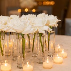 The Plant Gallery - Candle and floral decor for a wedding!
