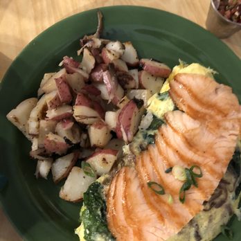 Devoted Kiss Cafe - Salmon, spinach, onion and cream cheese omelette- yummmmmm! - Breakfast & Brunch Near Me - Gig Harbor, Washington Devoted Kiss Cafe - Salmon, spinach, onion and cream cheese omelette- yummmmmm! - Breakfast & Brunch Near Me - Gig Harbor, Washington