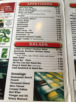 Menu photo 3 Mill Creek Restaurant and Lounge Milford, IA