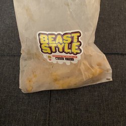 MrBeast Burger - What I actually received-- paid close to $5 for a small portion of crinkle cut fries.