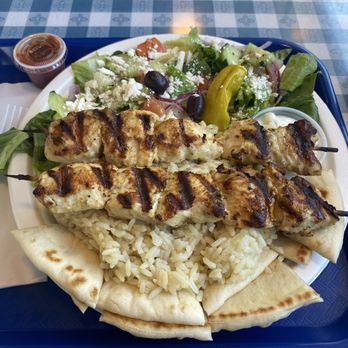 Gyro Delight - Chicken souvlaki plate - Greek Near Me - Lynnwood, Washington