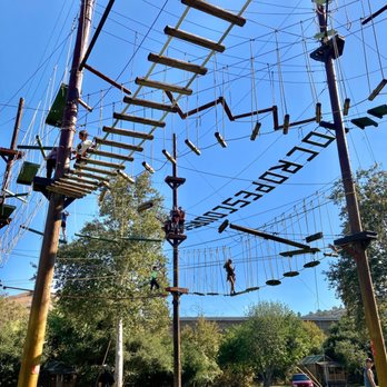 Orange County Ropes Course - View from below - Challenge Courses Near Me - Yorba Linda, California Orange County Ropes Course - View from below - Challenge Courses Near Me - Yorba Linda, California