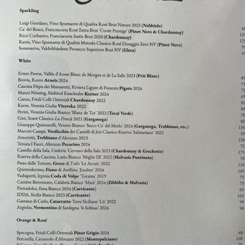 Sorella - wine list #1 - Italian Near Me - San Francisco, California