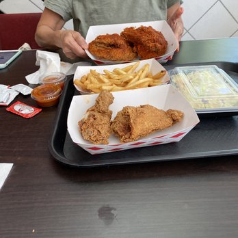 Crispy Chicken Kitchen - Wife ordered spicy and I ordered regular. - Halal Near Me - Corona, California