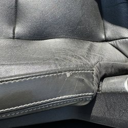 V C Upholstery - What the seat looked like prior to repairs