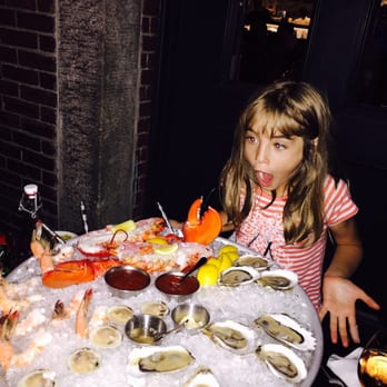 Row 34 - Seaport - My little one amazed at the size of the seafood tower. Incredible oyster selection. - New American Near Me - Boston, Massachusetts