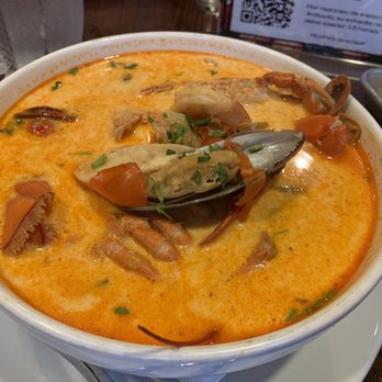 El Tamarindo - Mariscada: creamy flavorful soup with lobster, shrimp, mussels and fish - Mexican Near Me - Washington, DC, District of Columbia