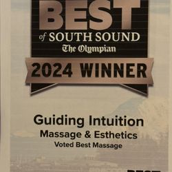 Guiding Intuition Massage & Esthetics - 7th year in a row!!!
