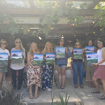 Paint & Picnic - Our fun group with all of our mater pieces. - Art Classes Near Me - Alamo, California Paint & Picnic - Our fun group with all of our mater pieces. - Art Classes Near Me - Alamo, California
