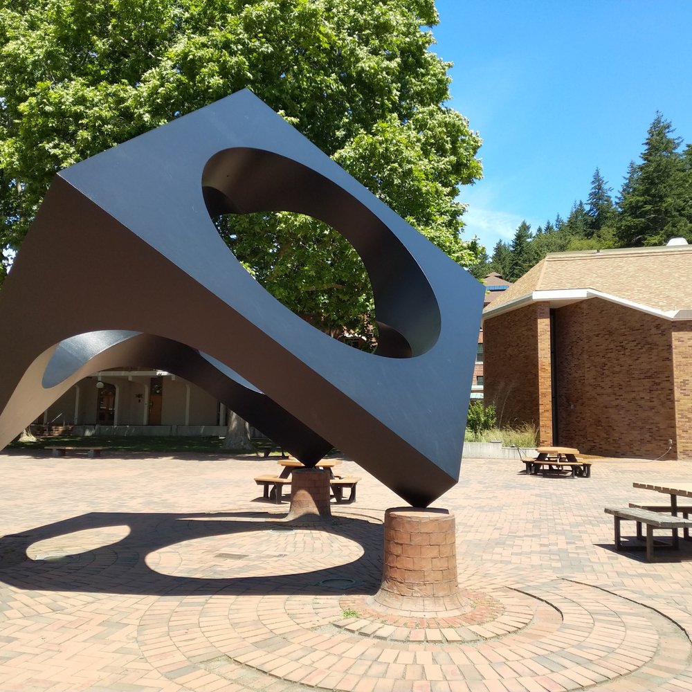 Western Washington University - Art on campus - "Skyviewing Sculpture" and "Scepter" - Colleges & Universities Near Me - Bellingham, Washington Western Washington University - Art on campus - "Skyviewing Sculpture" and "Scepter" - Colleges & Universities Near Me - Bellingham, Washington
