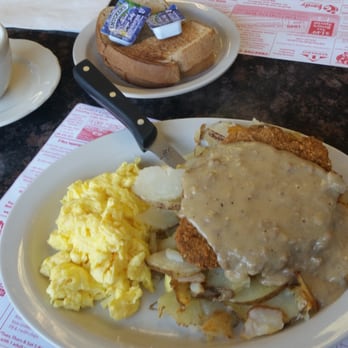 Bedford Diner - Country fried steak with home fries. Excellent! - Diners Near Me - Temperance, Michigan
