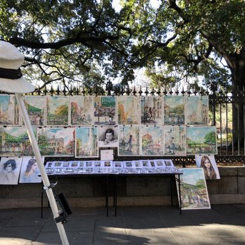 Jackson Square - Artists setting up for the morning. - Parks Near Me - New Orleans, Louisiana