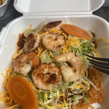 Beaver Taco - Chili Relleño With Side of Grilled Shrimp!  Just ORDER THIS! - Mexican Near Me - Beaver, Utah