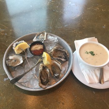 Mersea's - Half dozen oysters and clam chowder - Bars Near Me - Avila Beach, California Mersea's - Half dozen oysters and clam chowder - Bars Near Me - Avila Beach, California