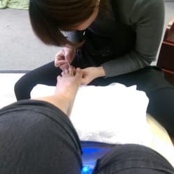 Here i am 3 days layer redoing a pedicure that i paid to have done at crystal spa