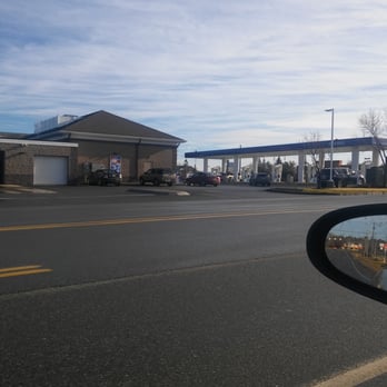 Circle K - a view of a gas station from a car window - Convenience Stores Near Me - Bangor, Maine