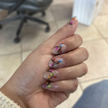 Nails of the World - Christmas light nails - Nail Salons Near Me - Laveen, Arizona