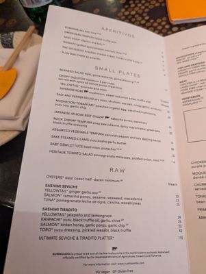 Menu photo 2 Sushisamba Las Vegas, NV