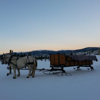 2 Below Zero Dinner Sleigh Rides - One of the sleighs - New American Near Me - Frisco, Colorado