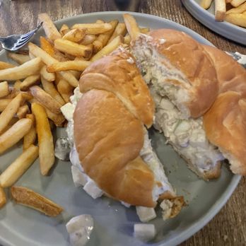 The Vault - Waldorf salad on croissant w fries - American Near Me - Yorkville, Illinois