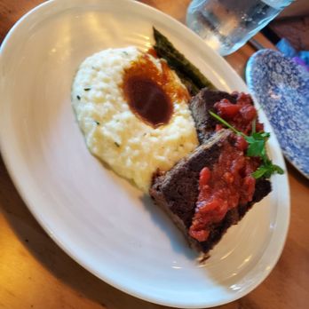 Root & Bone Indianapolis - Short rib sudo meatloaf with mashed potatoes and asparagus - American Near Me - Indianapolis, Indiana Root & Bone Indianapolis - Short rib sudo meatloaf with mashed potatoes and asparagus - American Near Me - Indianapolis, Indiana
