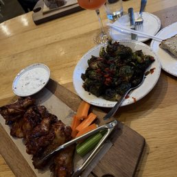 Chicken Wings Brussel Sprouts Chicken Wings Brussel Sprouts