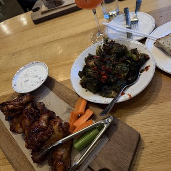 Wood Stack Pizza Kitchen - Metuchen - Chicken Wings Brussel Sprouts - Pizza Near Me - Metuchen, New Jersey