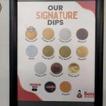 Ben's Soft Pretzels-Grandscape - All the dips - Pretzels Near Me - The Colony, Texas Ben's Soft Pretzels-Grandscape - All the dips - Pretzels Near Me - The Colony, Texas