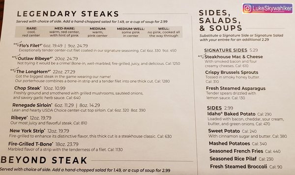 Menu photo 2 LongHorn Steakhouse Lafayette, IN