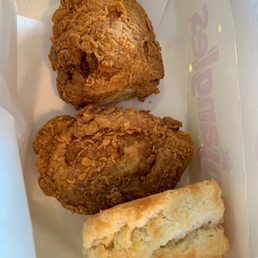 wo pieces of fried chicken