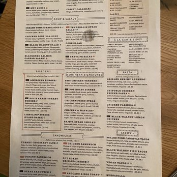 Black Walnut Café - Menu - Cafes Near Me - Katy, Texas Black Walnut Café - Menu - Cafes Near Me - Katy, Texas