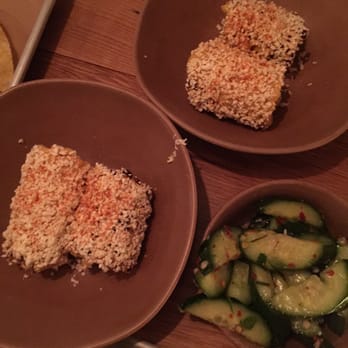 bartaco - Grilled corn with cayenne, cotija, and like and spicy cucumber salad. - Mexican Near Me - Atlanta, Georgia bartaco - Grilled corn with cayenne, cotija, and like and spicy cucumber salad. - Mexican Near Me - Atlanta, Georgia