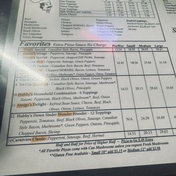 Hubby's Pizza - Menu - Pizza Near Me - Kennewick, Washington