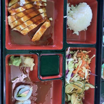 Peohe's - Chicken Teriyaki Bento Box (pic taken a couple bites in) - Seafood Near Me - Coronado, California