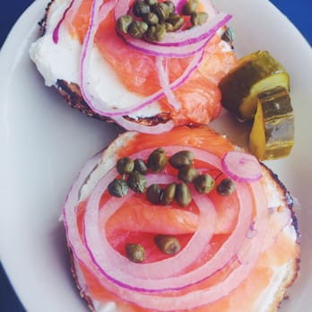 Wise Sons - Open-faced Classic on an everything bagel. - Breakfast & Brunch Near Me - Oakland, California Wise Sons - Open-faced Classic on an everything bagel. - Breakfast & Brunch Near Me - Oakland, California