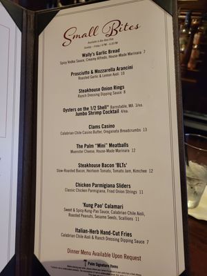 Menu photo 3 The Palm - Orlando Orlando, FL Menu photo 3 The Palm - Orlando Orlando, FL