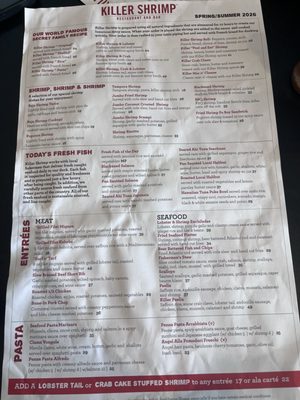 Menu photo 1 Killer Shrimp Marina Del Rey, CA