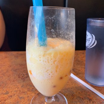 Numprik Thai Lao - Mango bubble tea with mango bits. - Thai Near Me - Monroe, Ohio