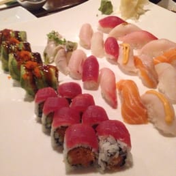 Sushi for two platter ... Worth the $50 and super fresh Sushi for two platter ... Worth the $50 and super fresh