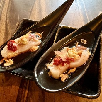 Saucy Oakland - HH Hamachi spoons/shooters. - Pan Asian Near Me - Oakland, California