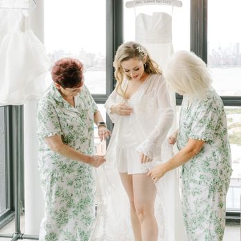 Alts - SoHo - My MIL & Mom seeing the robe on my wedding morning - Sewing & Alterations Near Me - New York, New York