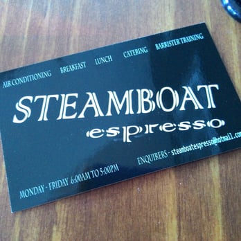Steamboat Espresso - Business card - Restaurants Near Me - Brisbane, QLD